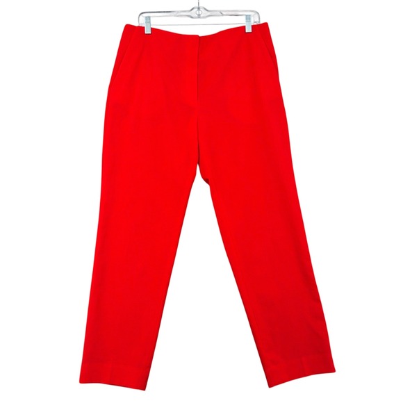 COS Pants - COS Red Tailored High Rise Straight Leg Trousers Pants Womens Size 12 US